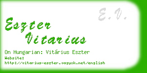 eszter vitarius business card